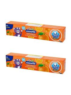Зубная паста Lion Кодомо Апельсин гелевая 40 г 2 шт.