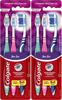 Зубная щетка Colgate ЗигЗаг 3шт х 2уп