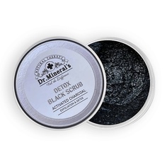 Угольный скраб Dr.Minerals Detox на основе угля морской соли и экстрактов водорослей Dr.Mineral’S