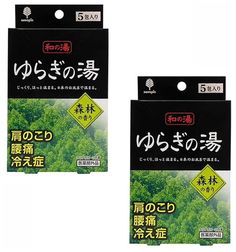 Соль для ванны Kokubo с ароматом леса, 2 упаковки*5 шт.х25 г