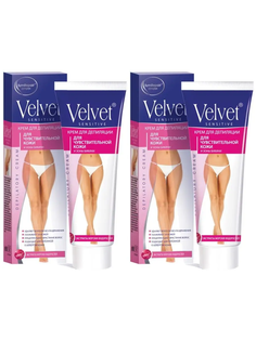 Крем Velvet Sensitive для депиляции для чувствительной кожи и зоны бикини 100 мл х 2 шт