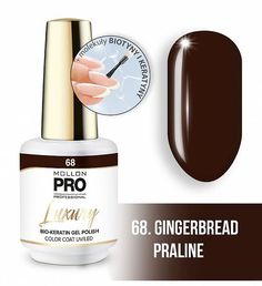 Гель-лак Mollon Pro Luxury Color Coat №68 Gingerbread Praline 8 мл