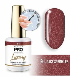 Гель-лак Mollon Pro Luxury Color Coat №91 Cake Sprinkles 8 мл