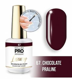 Гель-лак Mollon Pro Luxury Color Coat №67 Chocolate Praline, 80мл
