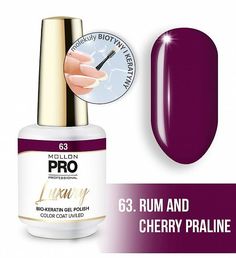 Гель-лак Mollon Pro Luxury Color Coat №63 Rum And Cherry Praline 8 мл