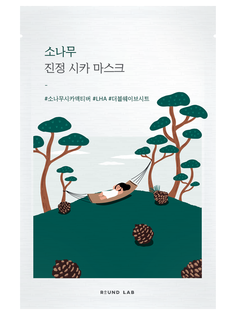 Успокаивающая маска с экстрактами сосны и центеллы Round Lab Pine Calming Cica Mask Sheet