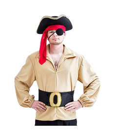 Костюм карнавальный мужской Пират Бока 2157 черный; бежевый 50-52 RU
