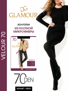 Колготки женские Glamour Velour 70 черные 2 (S)