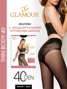 Колготки женские Glamour Thin Body 40 черные 3