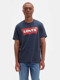 Футболка мужская Levis Graphic Set-In Neck Tee синяя S Levis®