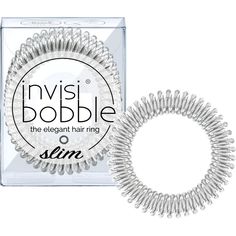 Резинка-браслет для волос invisibobble SLIM Chrome Sweet Chrome (с подвесом)