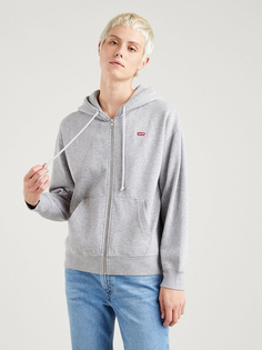 Толстовка женская Levis Women Standard Zip Hoodie серая M Levis®