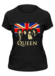 Футболка женская Printio Queen group черная 2XL