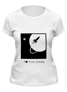 Футболка женская Printio To the stars media белая 2XL