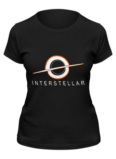 Футболка женская Printio Интерстеллар (interstellar) черная 2XL