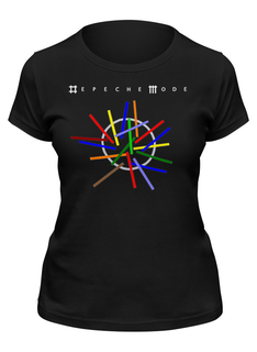 Футболка женская Printio Depeche mode черная 2XL