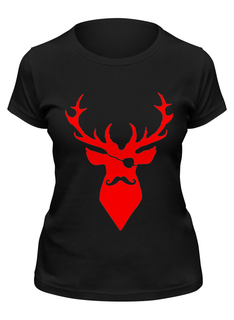 Футболка женская Printio Ho ho ho... черная 2XL