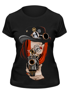 Футболка женская Printio Steampunk черная 2XL