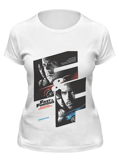 Футболка женская Printio Fast & furious / форсаж белая 2XL
