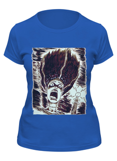 Футболка женская Printio Art horror синяя 2XL