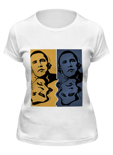 Футболка женская Printio Обама белая 2XL
