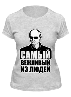 Футболка женская Printio Putin серая 2XL