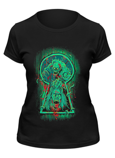 Футболка женская Printio Art horror черная 2XL