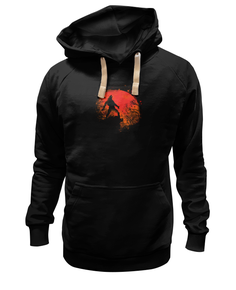 Толстовка унисекс Printio В ночь на хэллоуин черная 2XL