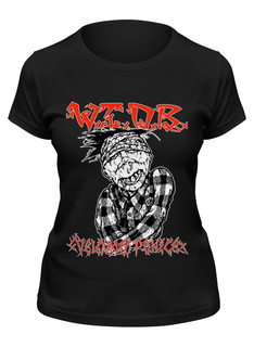 Футболка женская Printio Thrash metal art черная 2XL