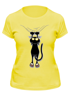 Футболка женская Printio Кошечка желтая 2XL