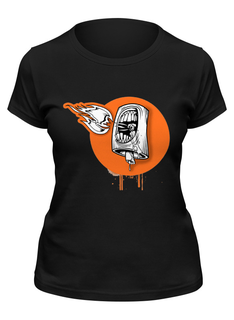 Футболка женская Printio Zombie черная 2XL