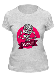 Футболка женская Printio Скелетон серая 2XL