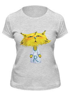 Футболка женская Printio Рысёнок серая 2XL