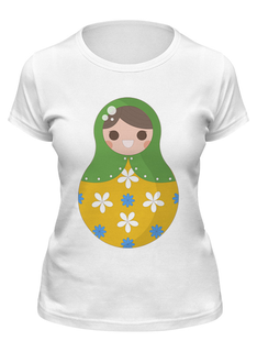 Футболка мужская Printio Матрёшка белая 2XL