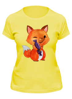 Футболка мужская Printio Лисичка желтая 2XL