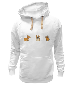 Свитшот унисекс Printio Корги собака белый 2XL