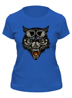 Футболка женская Printio Airwolf синяя 2XL