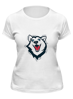 Футболка мужская Printio Хаски белая 2XL