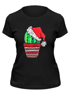 Футболка женская Printio Новогодняя серая 2XL