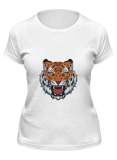 Футболка мужская Printio Тигр . белая 2XL