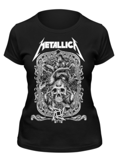 Футболка женская Printio Metallica черная L