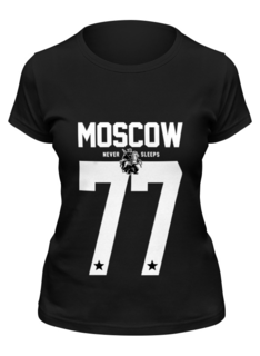 Футболка мужская Printio Moscow 77 черная L