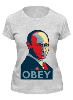 Футболка женская Printio Putin серая L