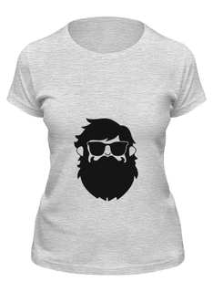 Футболка женская Printio Borodachi black серая L