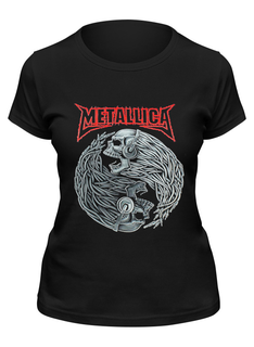 Футболка женская Printio Metallica черная L