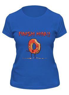 Футболка женская Printio Finish him! (прикончь его) синяя L