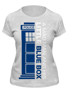 Футболка женская Printio Тардис (доктор кто) серая L