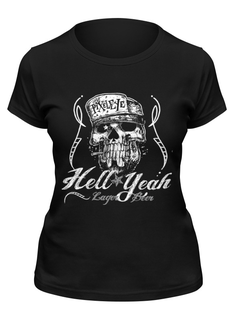 Футболка женская Printio Hell yeah черная L