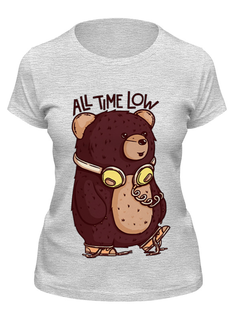 Футболка женская Printio Animal art серая L