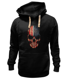 Толстовка унисекс Printio Skull art черная L